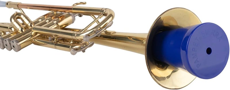 PAMPET SIERRA Trumpet Mute, Lightweight Practice Trumpet Mute Silencer (Blue) - Image 5